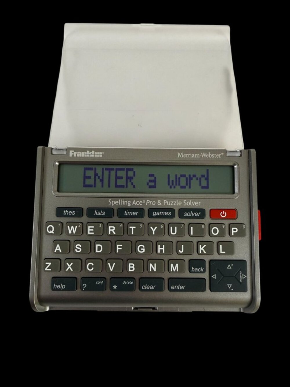 Franklin Merriam-Webster Spelling Ace Pro Puzzle Solver SA-309 Electronic